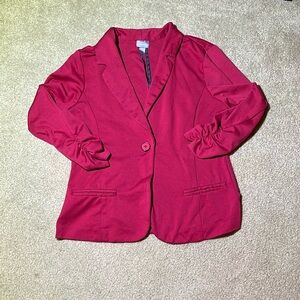Red Vanity blazer, size medium